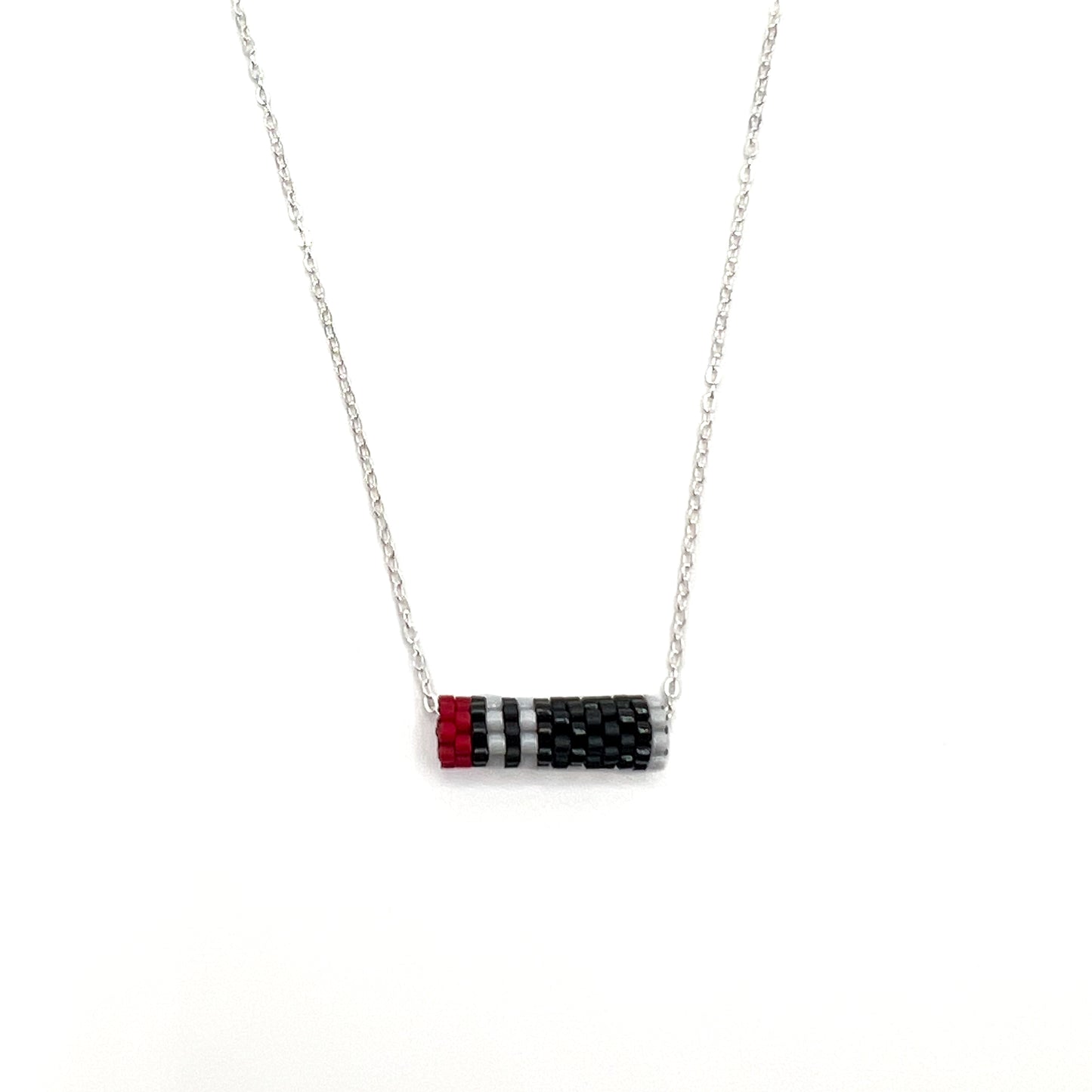 Pileated Woodpecker Tube Necklace