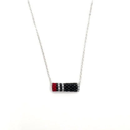 Pileated Woodpecker Tube Necklace