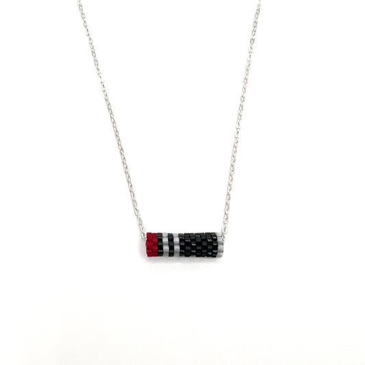 Pileated Woodpecker Tube Necklace