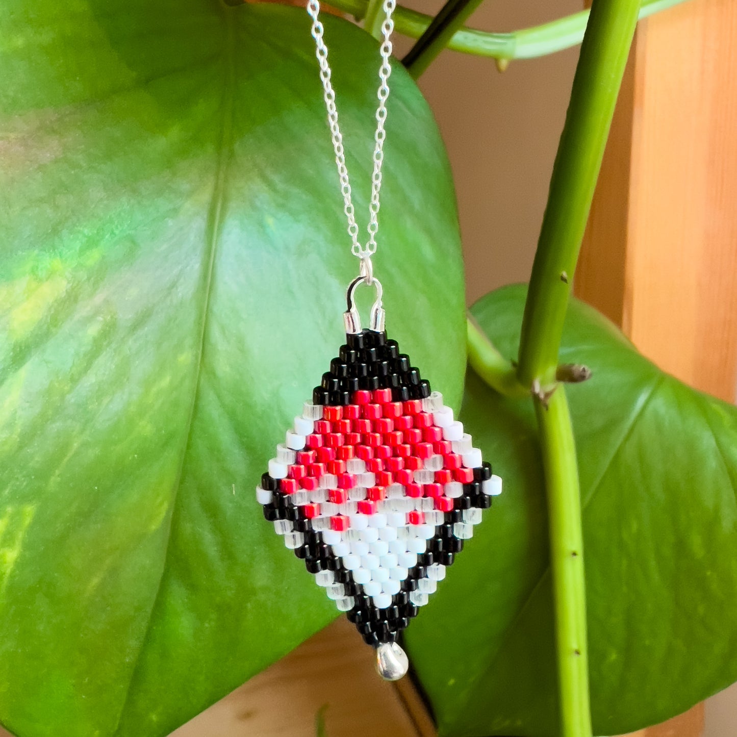 Rose Breasted Grosbeak Necklace