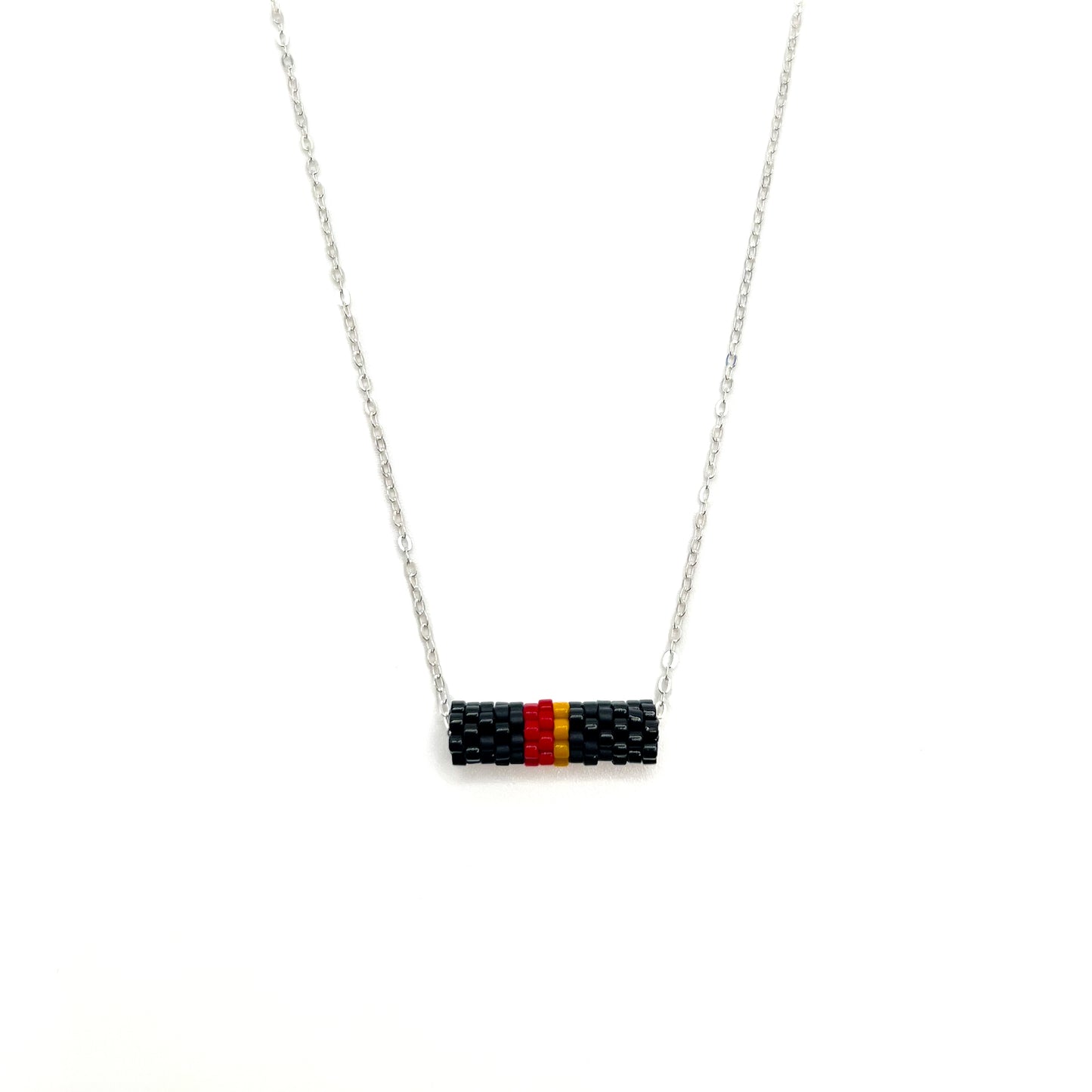 Red Winged Blackbird Tube Necklace