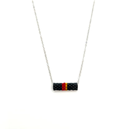 Red Winged Blackbird Tube Necklace