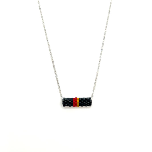 Red Winged Blackbird Tube Necklace